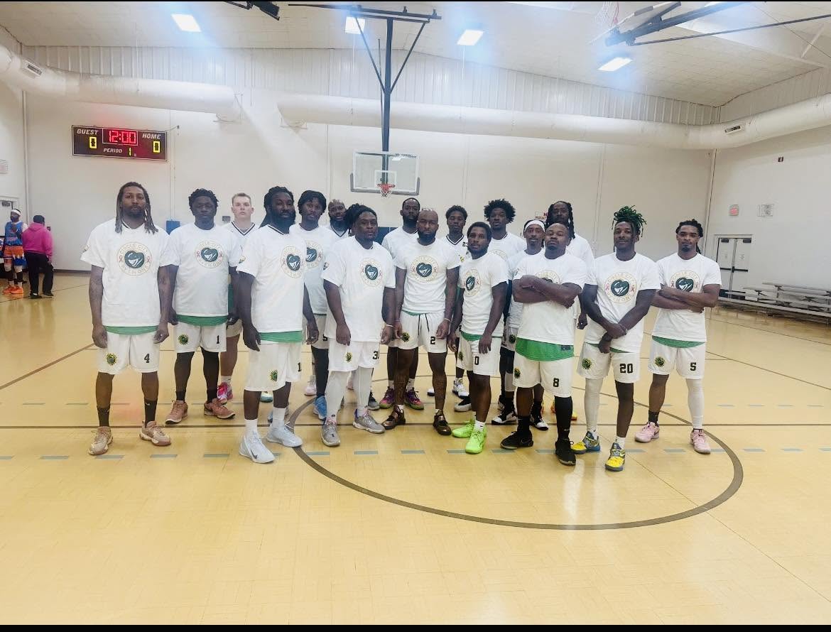 Circle City Pythons team on the basketball court
